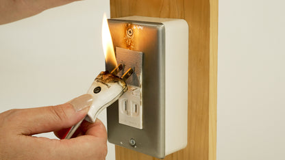 Fire Fighting Sticker（ファイア ファイティング ステッカー） 自己消火ステッカー ３×３cm カット済み 消火能力2倍 スーパーグレー 日本製 トラッキング火災 初期消火 対策