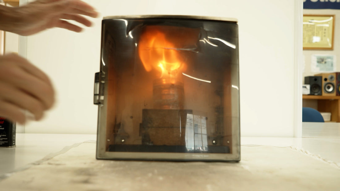 自己消火ステッカー　分電盤　配電盤用